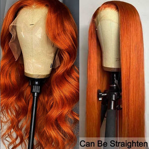 Orange-Ginger-Body-Wave-Lace-Frontal-Wig-Colored-Human-Hair-Wigs-for-Women-13x4-Transparent-Lace-FrontFall-Hair-Color-Wigs-with-Baby-Hair